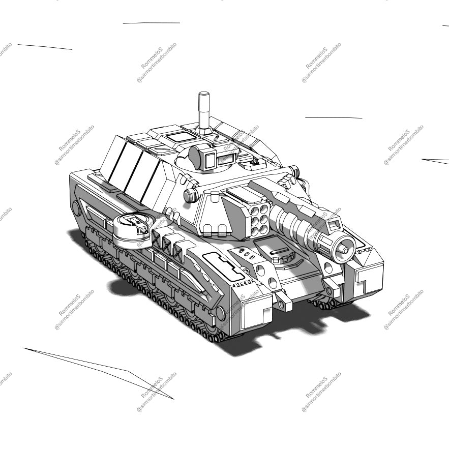 Rommel Main Battle Tank | Wargaming Miniature | SMB